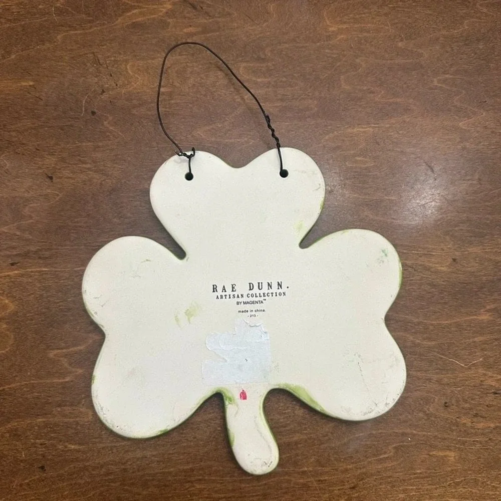 Rae Dunn Artisan Collection Ceramic Luck Of The Irish Hanging Wall Plaque